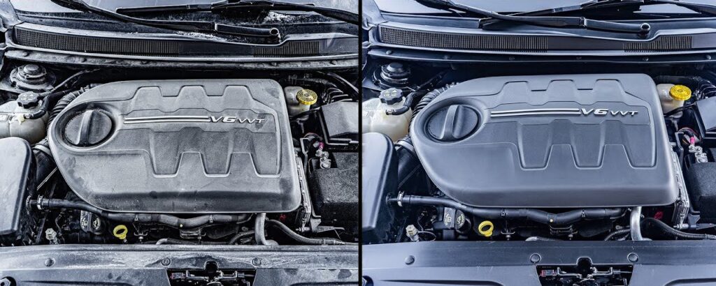 motorruimte schoonmaken / motorcompartiment detailing